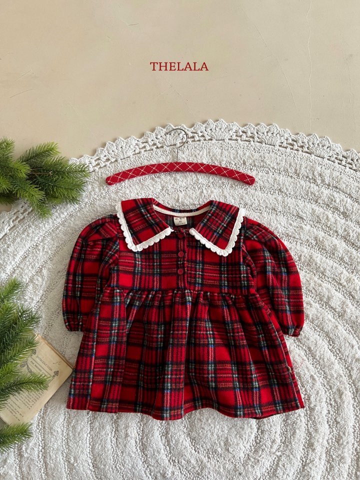 Lala - Korean Baby Fashion - #babyfashion - Sweet Check One-piece - 7