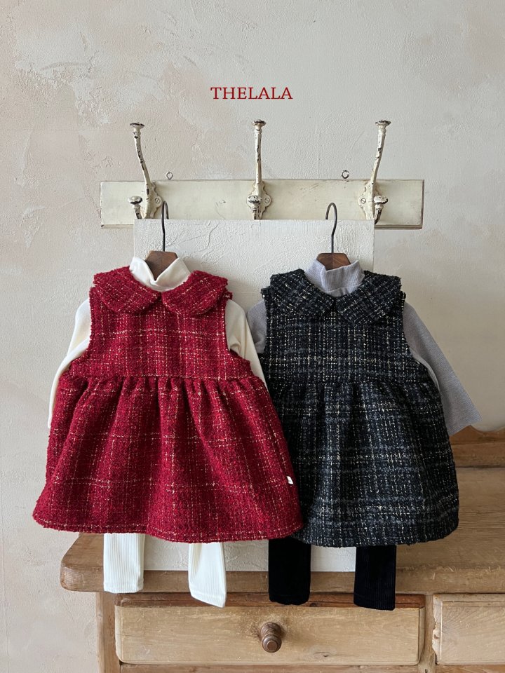 Lala - Korean Baby Fashion - #babyfashion - Golden One-piece - 5