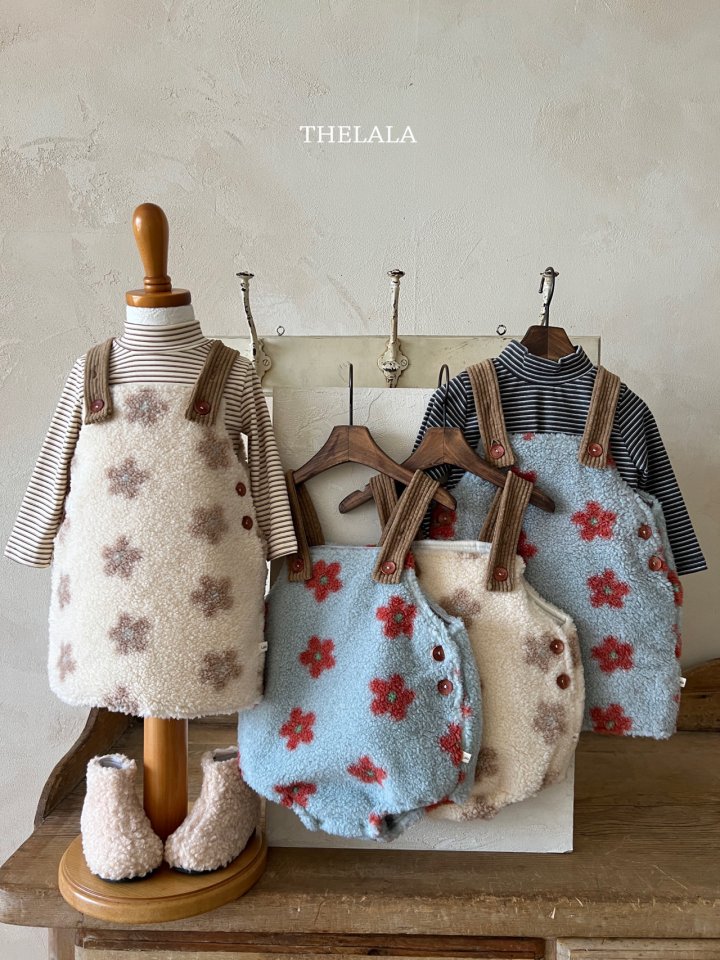 Lala - Korean Baby Fashion - #babyfashion - Line Mock Neck Tee - 6