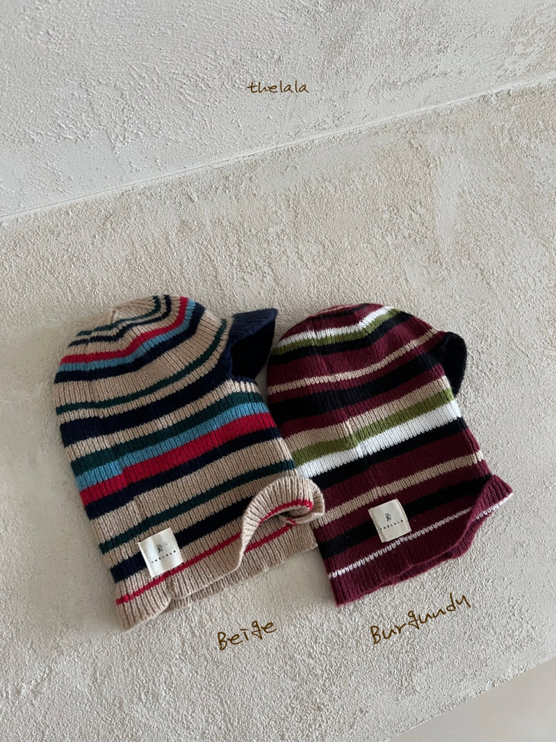 Lala - Korean Baby Fashion - #babyfever - Wind Stripe Balaclava - 12