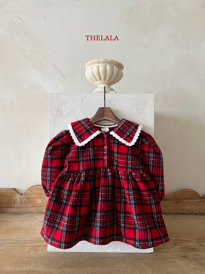 Lala - Korean Baby Fashion - #babygirlfashion - Sweet Check One-piece - 9