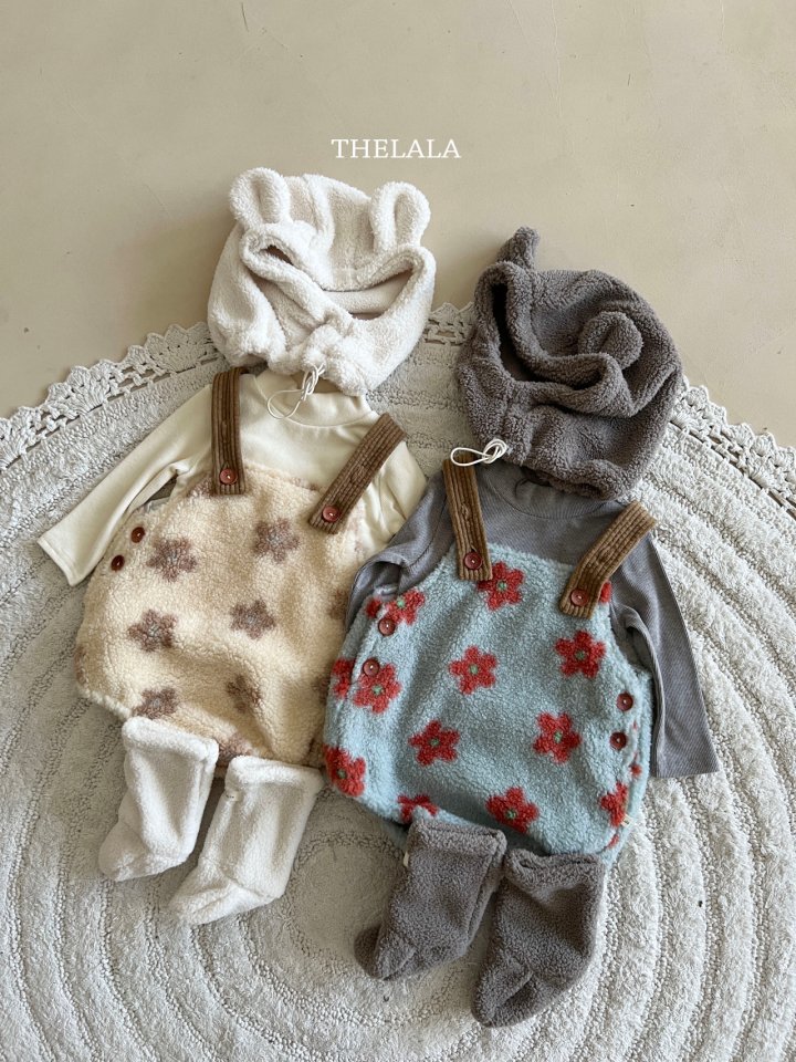 Lala - Korean Baby Fashion - #babygirlfashion - Flower Puff Suit - 6