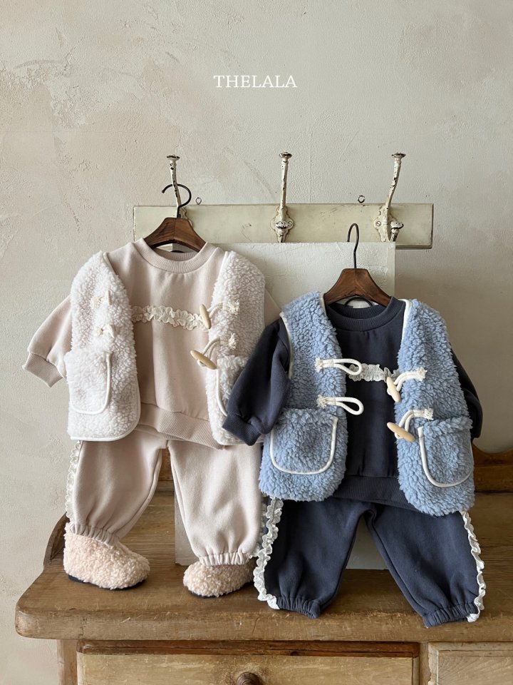 Lala - Korean Baby Fashion - #babyfever - Lace Sweatshirt - 4