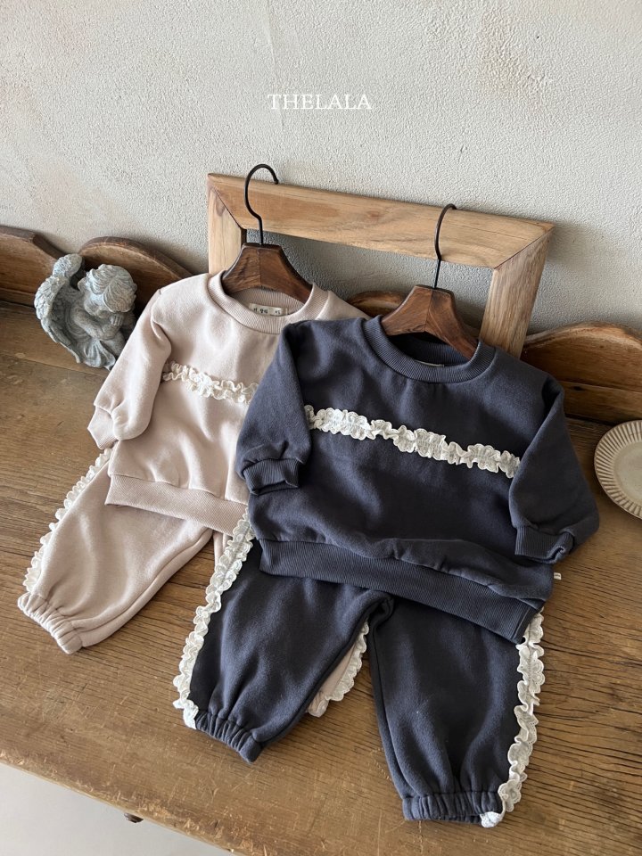Lala - Korean Baby Fashion - #babylifestyle - Lace Sweatshirt - 5