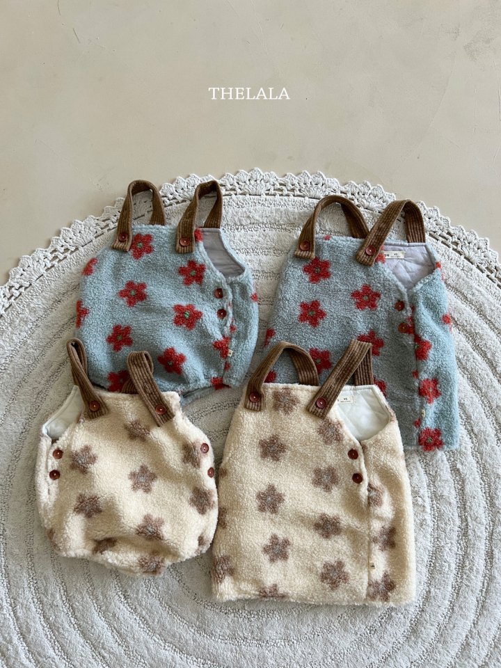 Lala - Korean Baby Fashion - #babyoninstagram - Flower Puff One-piece - 7