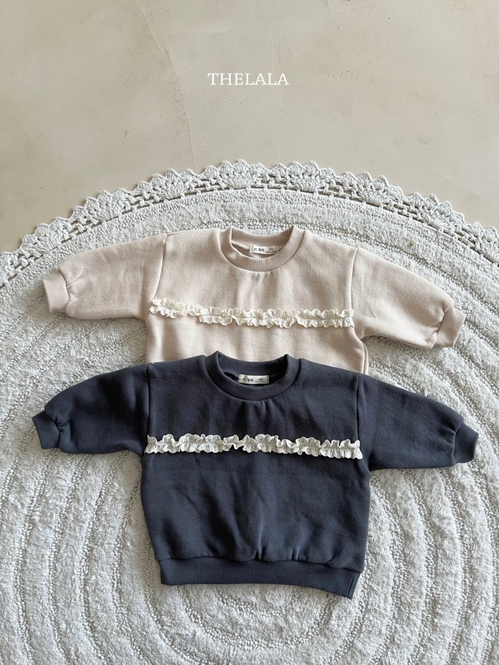 Lala - Korean Baby Fashion - #babyoninstagram - Lace Sweatshirt - 6