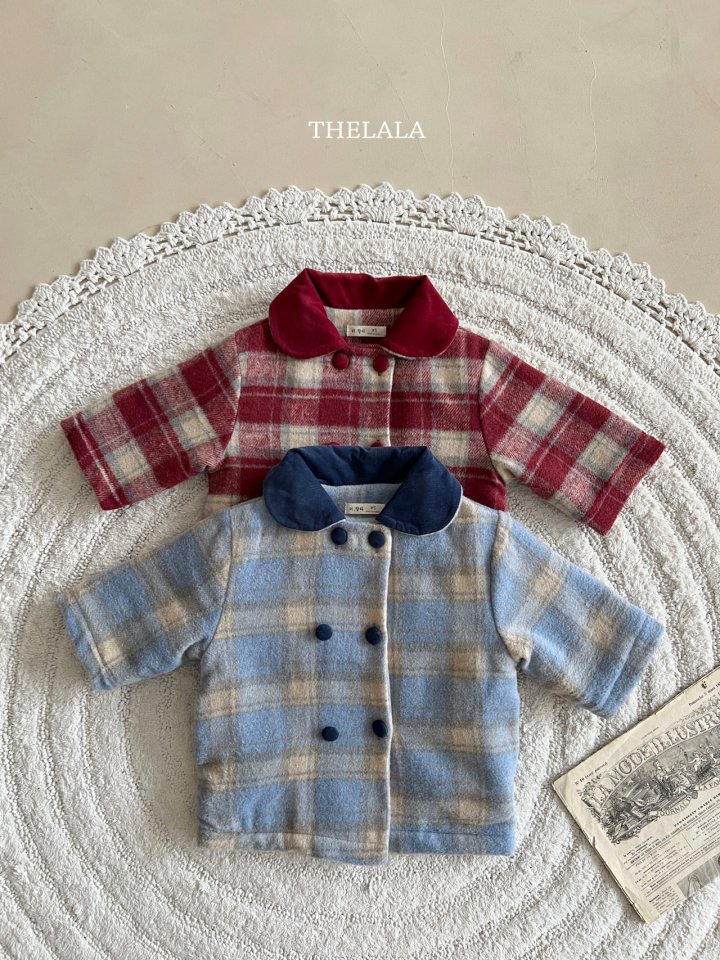 Lala - Korean Baby Fashion - #babyoninstagram - Monet Check Jacket - 3