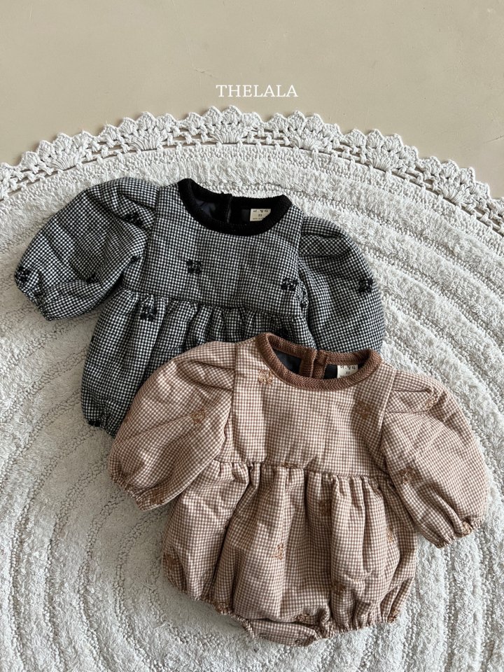 Lala - Korean Baby Fashion - #babyootd - Pie Embroidery Suit - 5