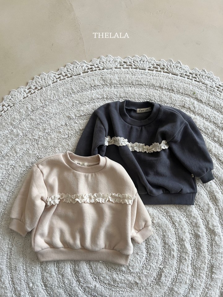 Lala - Korean Baby Fashion - #babyootd - Lace Sweatshirt - 7