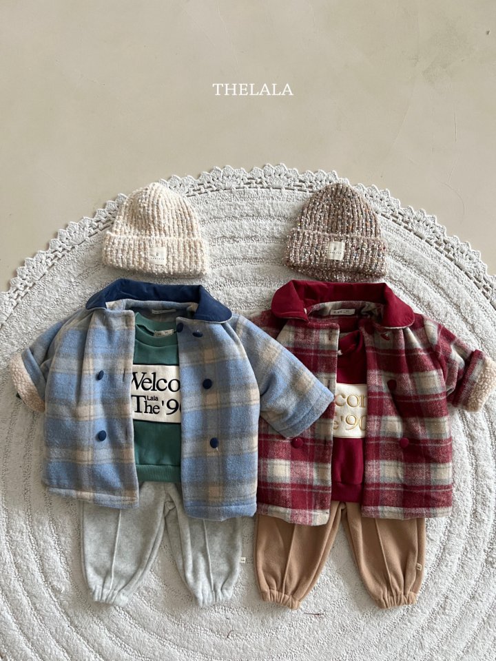 Lala - Korean Baby Fashion - #babyoninstagram - Monet Check Jacket - 4