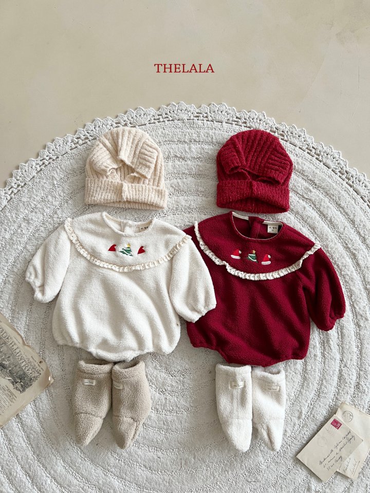 Lala - Korean Baby Fashion - #babyoutfit - Santa Cap Suit - 5