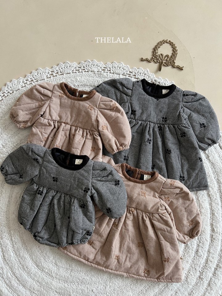 Lala - Korean Baby Fashion - #babyoutfit - Pie Embroidery Suit - 7