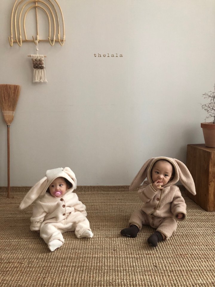 Lala - Korean Baby Fashion - #babyoutfit - Puff Bunny Suit - 3