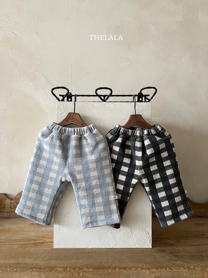 Lala - Korean Baby Fashion - #babyoutfit - Chess Bonding Pants - 9
