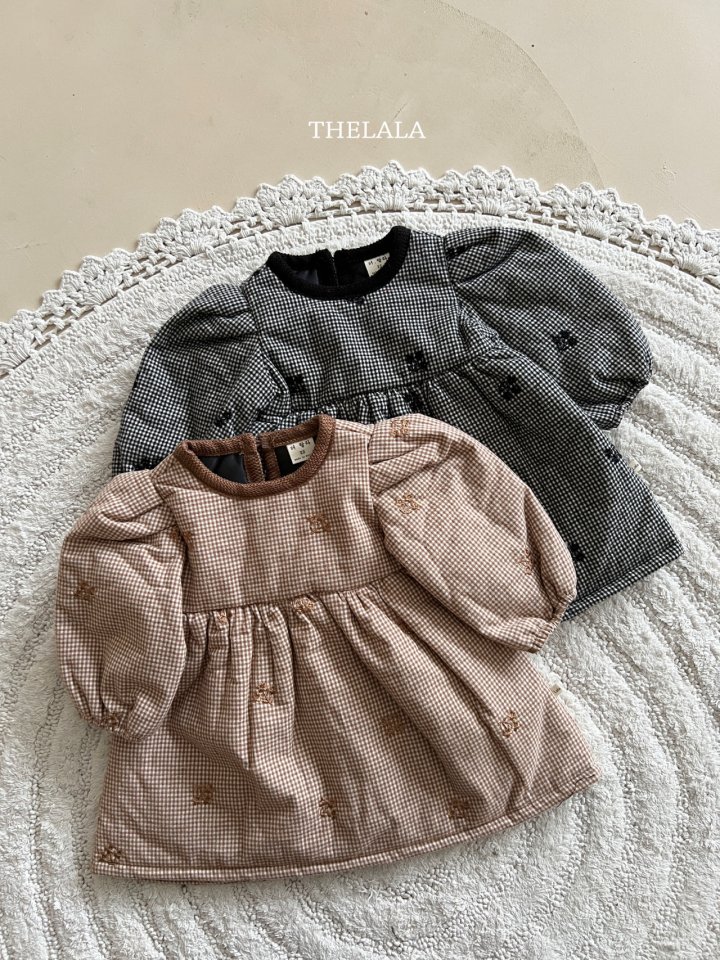 Lala - Korean Baby Fashion - #onlinebabyboutique - Pie Embroidery One-piece - 8
