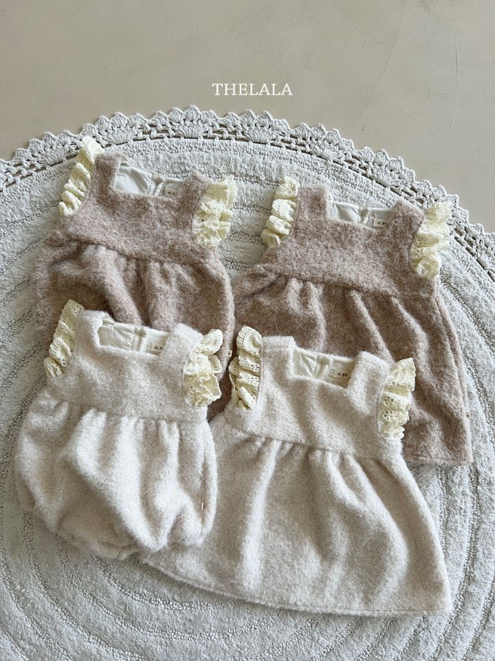 Lala - Korean Baby Fashion - #onlinebabyboutique - Boucle One-piece - 6