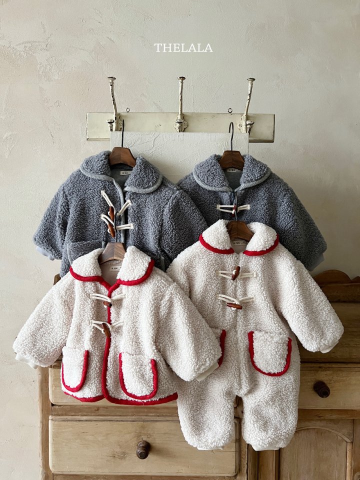 Lala - Korean Baby Fashion - #onlinebabyboutique - Fleece Suit - 3