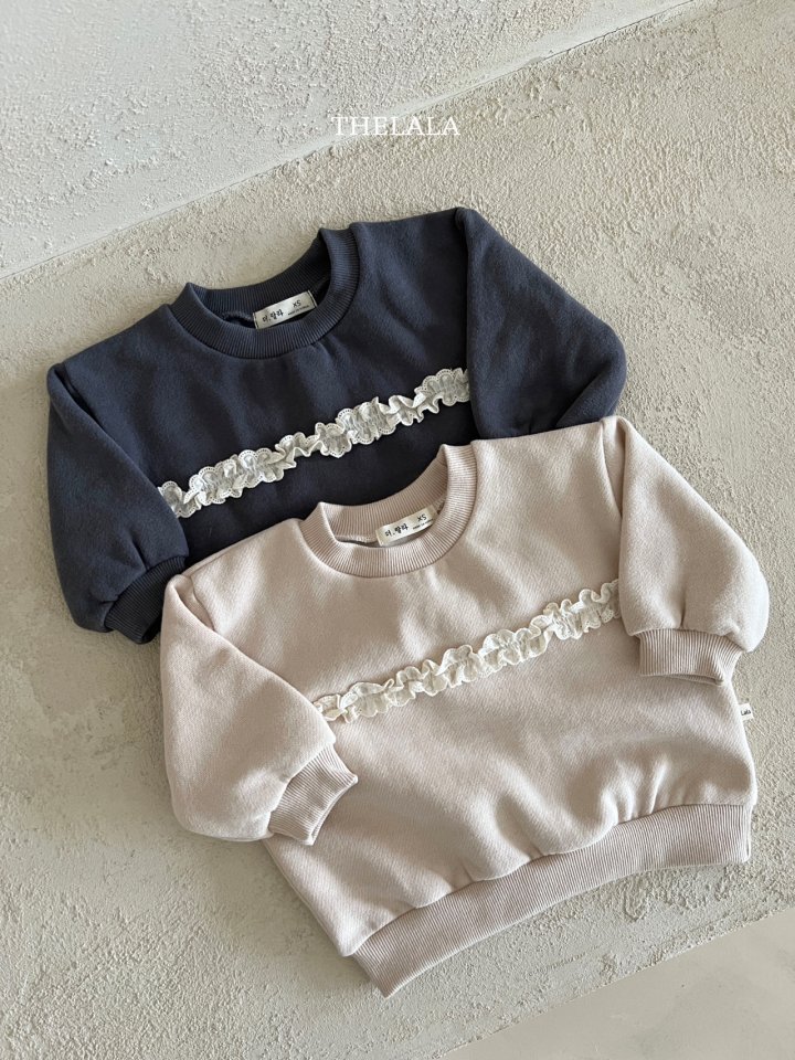 Lala - Korean Baby Fashion - #onlinebabyboutique - Lace Sweatshirt - 11