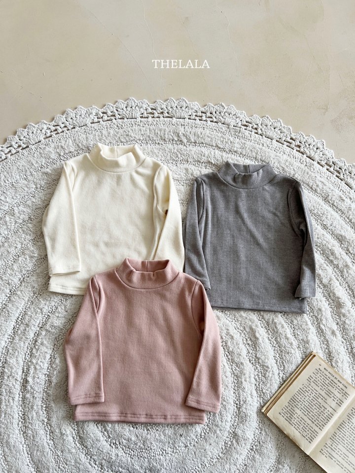 Lala - Korean Baby Fashion - #onlinebabyboutique - Three Mock Neck Tee