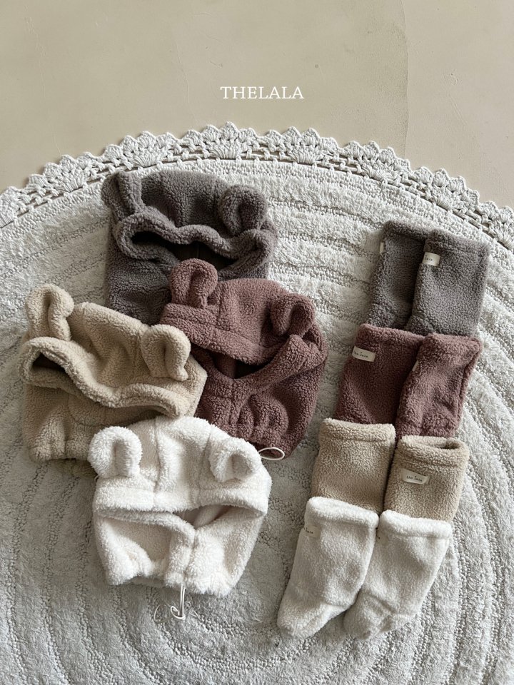 Lala - Korean Baby Fashion - #onlinebabyboutique - Bear Balaclava - 2
