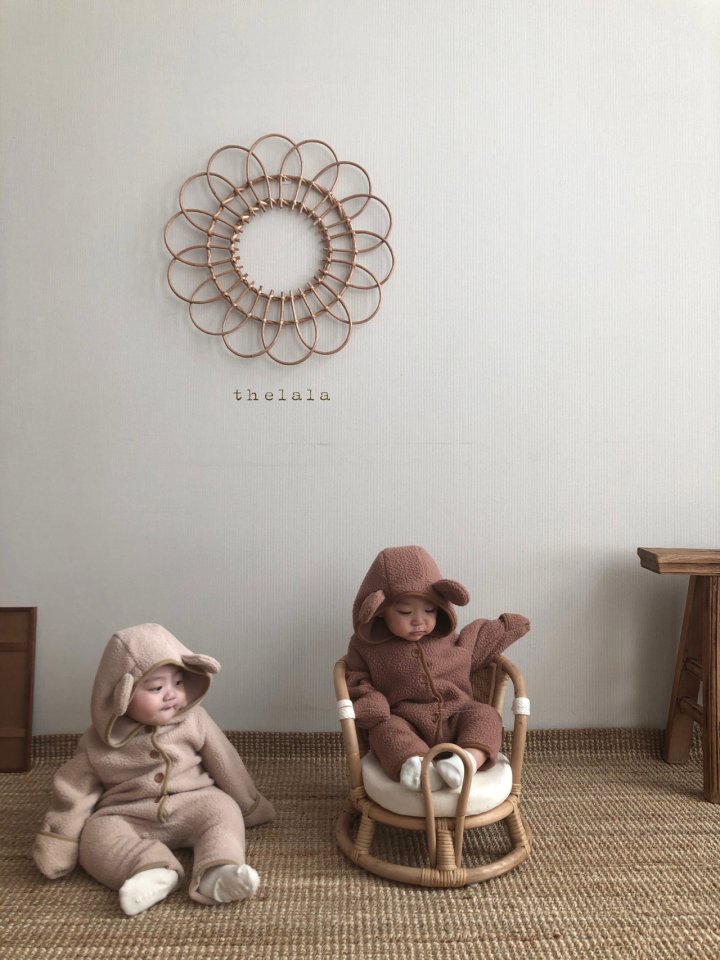 Lala - Korean Baby Fashion - #onlinebabyshop - Puff Bear Suit - 5