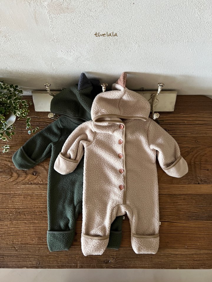 Lala - Korean Baby Fashion - #onlinebabyboutique - Puff Tyranno Suit - 4