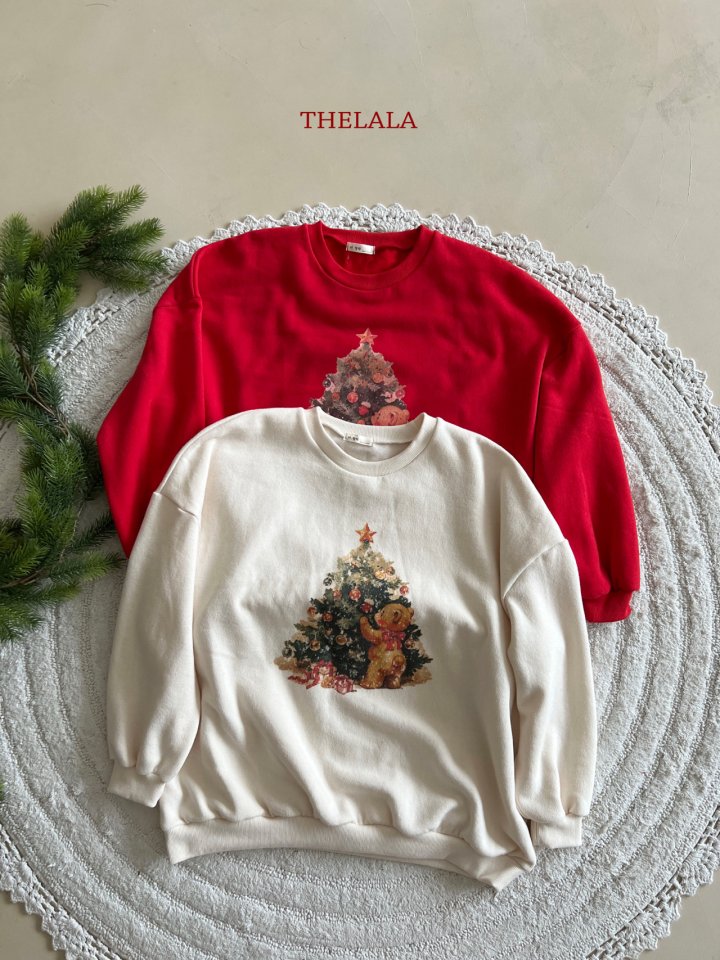 Lala - Korean Women Fashion - #momslook - Tree Bear Sweatshirt (MOM) - 11