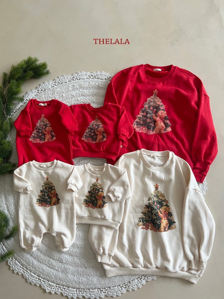 Lala - Korean Women Fashion - #momslook - Tree Bear Sweatshirt (MOM) - 3