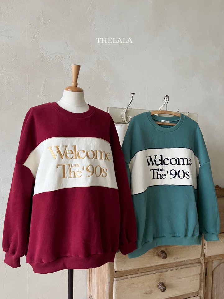 Lala - Korean Women Fashion - #momslook - Welcome Sweatshirt (MOM) - 7