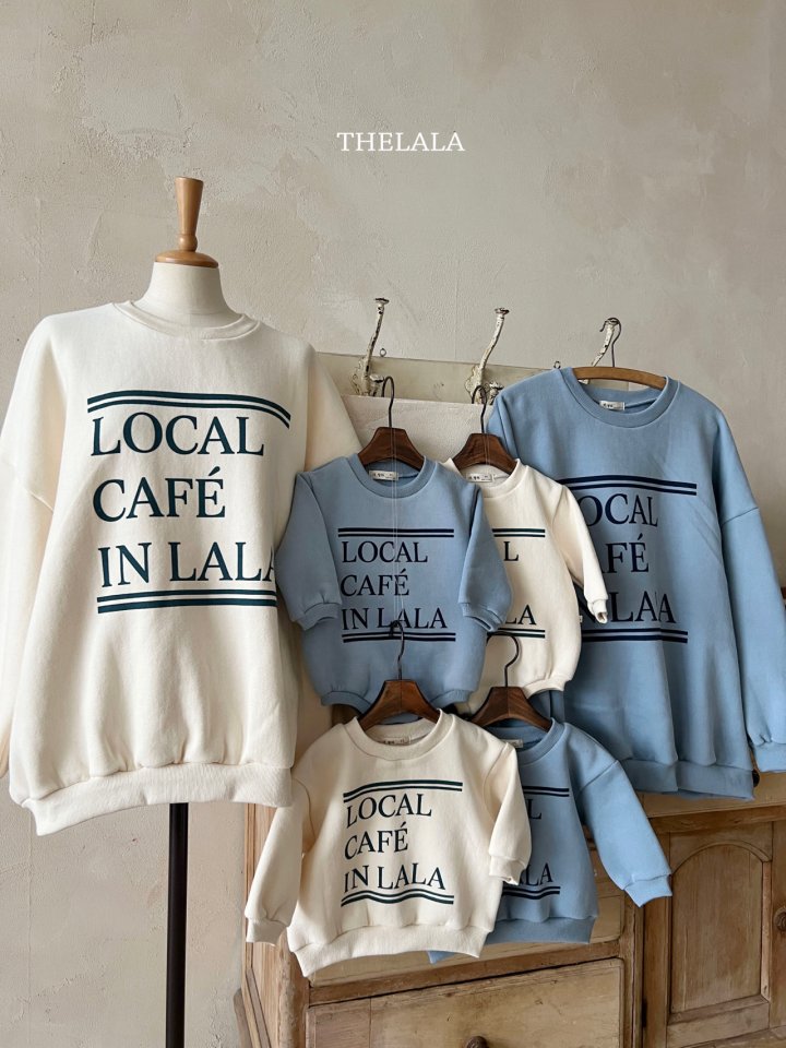 Lala - Korean Women Fashion - #vintagekidsstyle - Cafe Sweatshirt (MOM) - 4