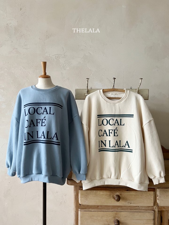 Lala - Korean Women Fashion - #romanticstyle - Cafe Sweatshirt (MOM) - 6