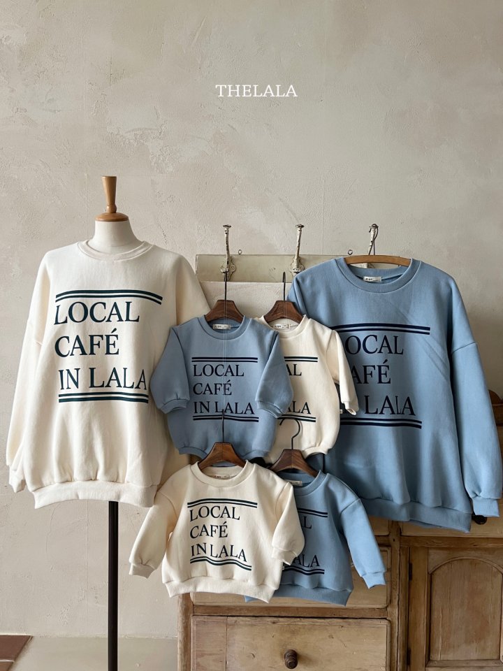Lala - Korean Women Fashion - #vintagekidsstyle - Cafe Sweatshirt (MOM) - 3