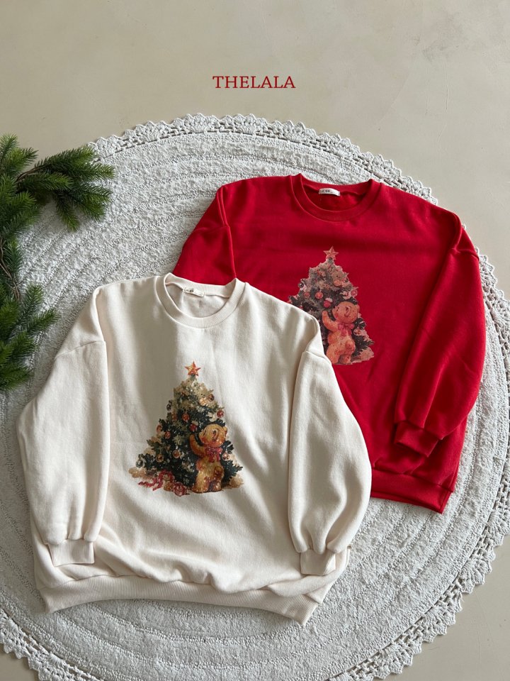 Lala - Korean Women Fashion - #womensfashion - Tree Bear Sweatshirt (MOM) - 12