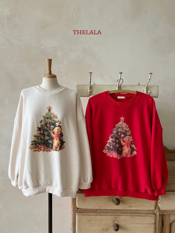 Lala - Korean Women Fashion - #womensfashion - Tree Bear Sweatshirt (MOM) - 6