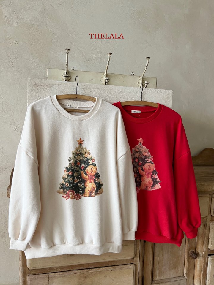 Lala - Korean Women Fashion - #womensfashion - Tree Bear Sweatshirt (MOM) - 8