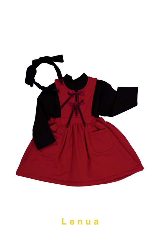Lenua - Korean Children Fashion - #discoveringself - Franc Ribbon One-piece - 8