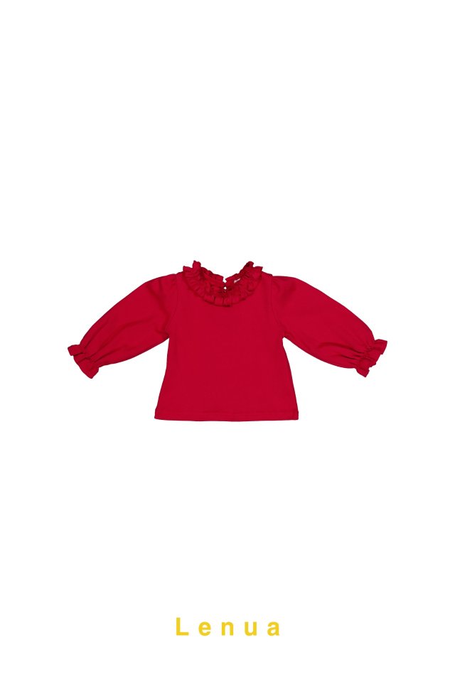 Lenua - Korean Children Fashion - #kidsshorts - Waye Frill Tee - 9
