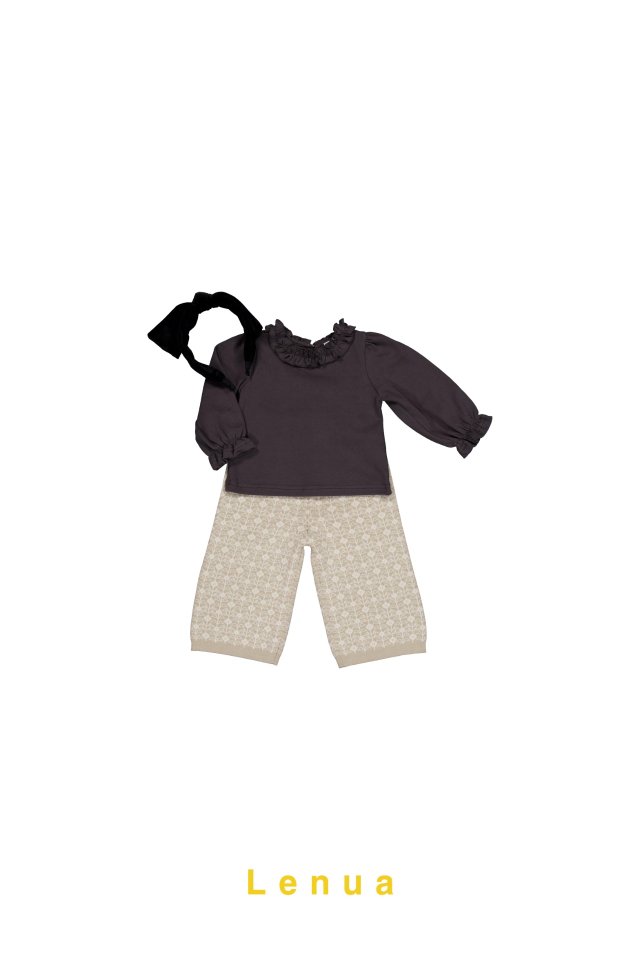 Lenua - Korean Children Fashion - #kidsstore - Raph Jacquard Pants - 9