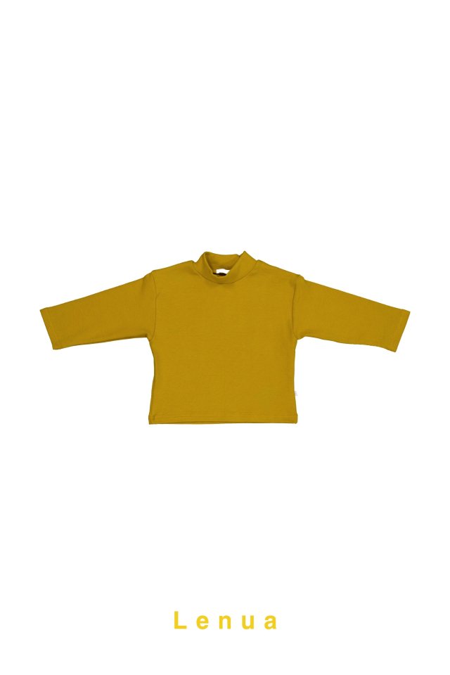 Lenua - Korean Children Fashion - #kidsstore - Hearts Half Turtleneck Tee - 5