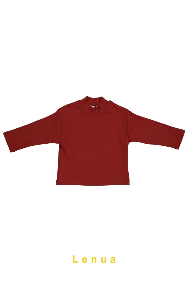 Lenua - Korean Children Fashion - #kidzfashiontrend - Hearts Half Turtleneck Tee - 6