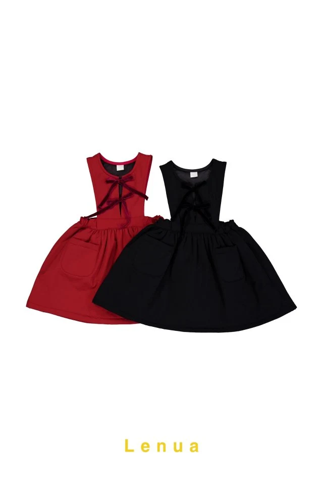 Lenua - Korean Children Fashion - #minifashionista - Franc Ribbon One-piece - 2
