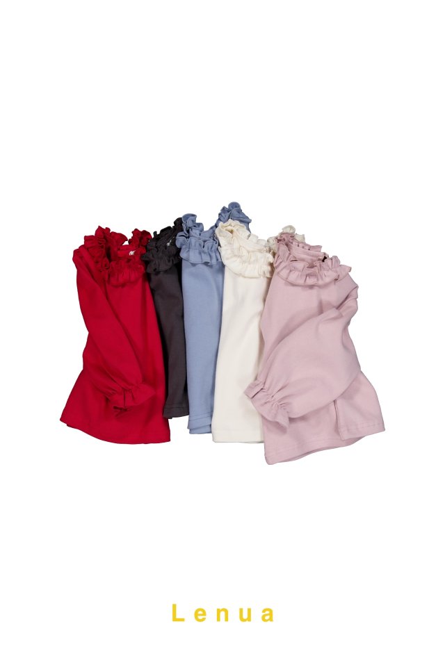 Lenua - Korean Children Fashion - #prettylittlegirls - Waye Frill Tee - 2