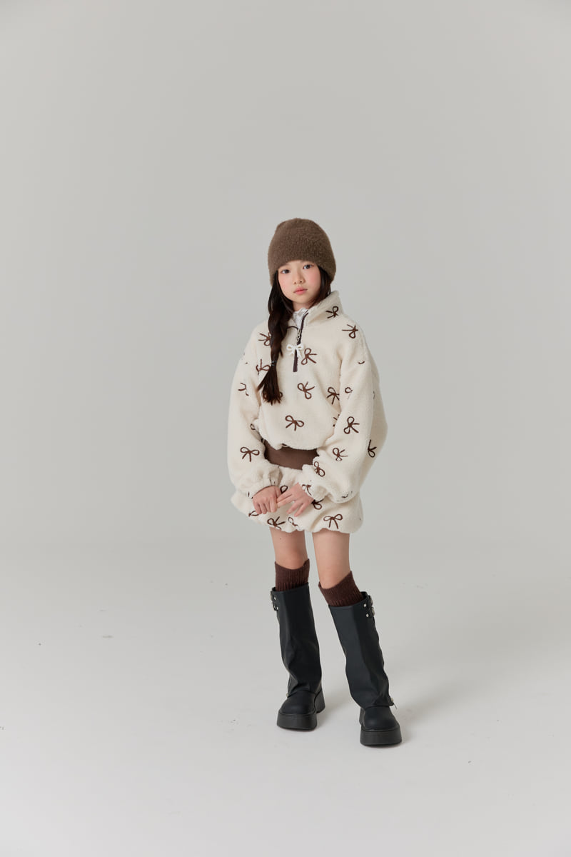 Lilas - Korean Children Fashion - #Kfashion4kids - Ribbon Half Zip-Up - 11