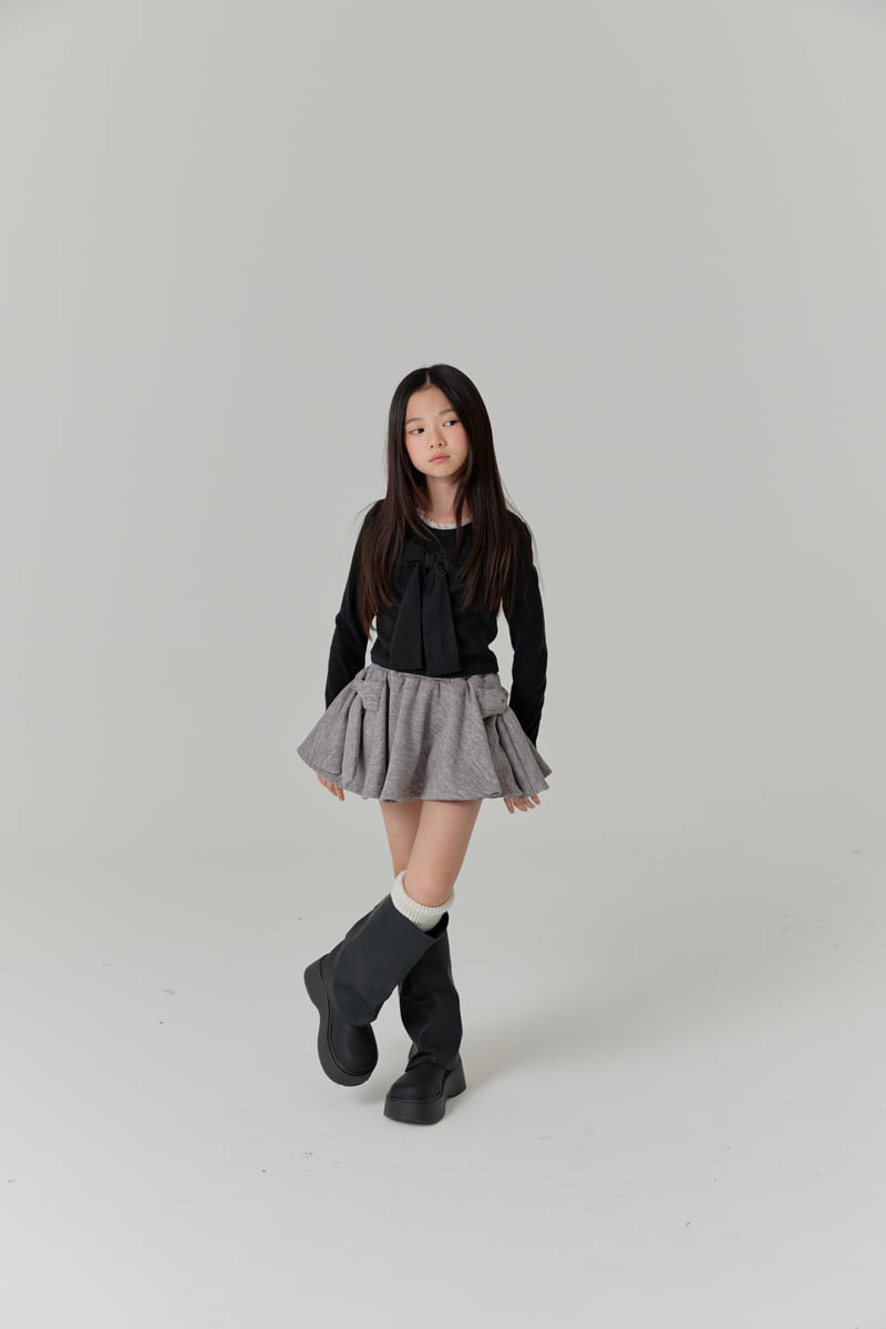 Lilas - Korean Children Fashion - #Kfashion4kids - Big Ribbon Skirt - 5