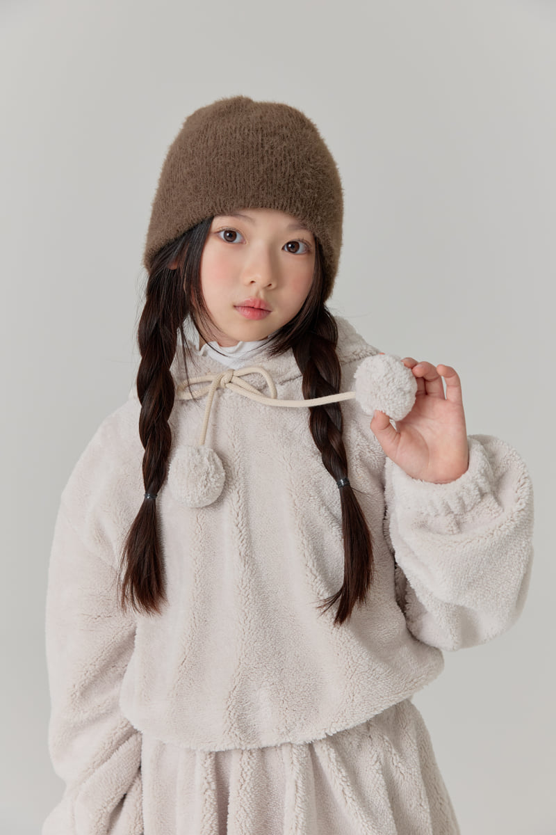 Lilas - Korean Children Fashion - #childofig - Bunny Boa Hoodie - 5