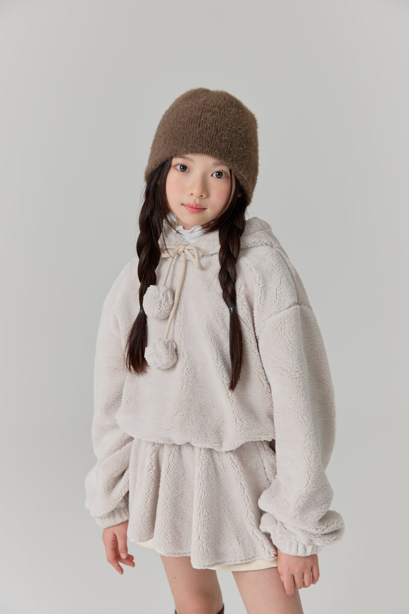 Lilas - Korean Children Fashion - #childofig - Bunny Boa Hoodie - 6