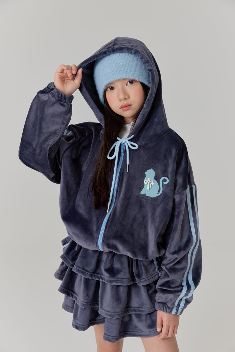Lilas - Korean Children Fashion - #childofig - Velour Cat Jacket - 4