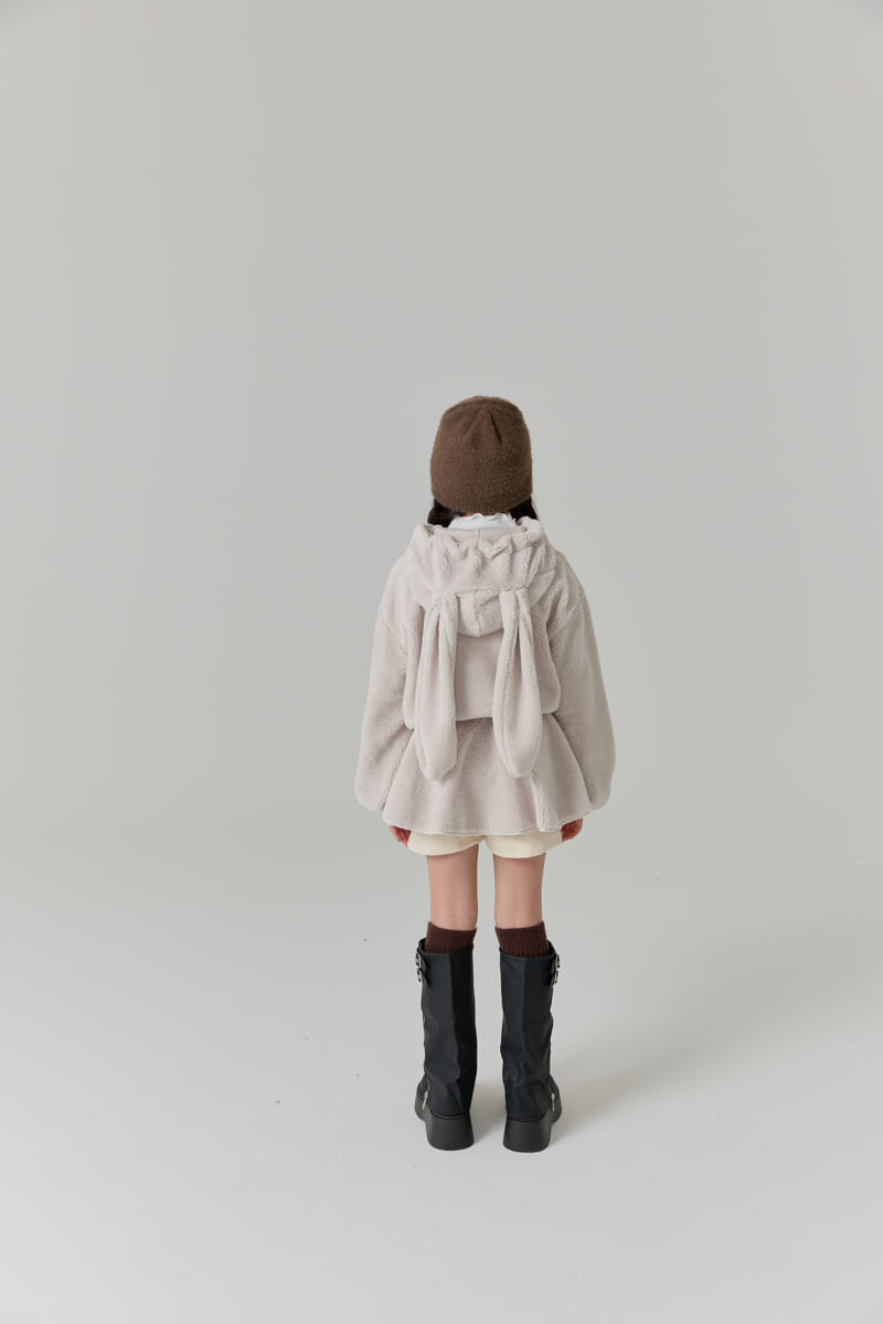 Lilas - Korean Children Fashion - #childrensboutique - Bunny Boa Hoodie - 7