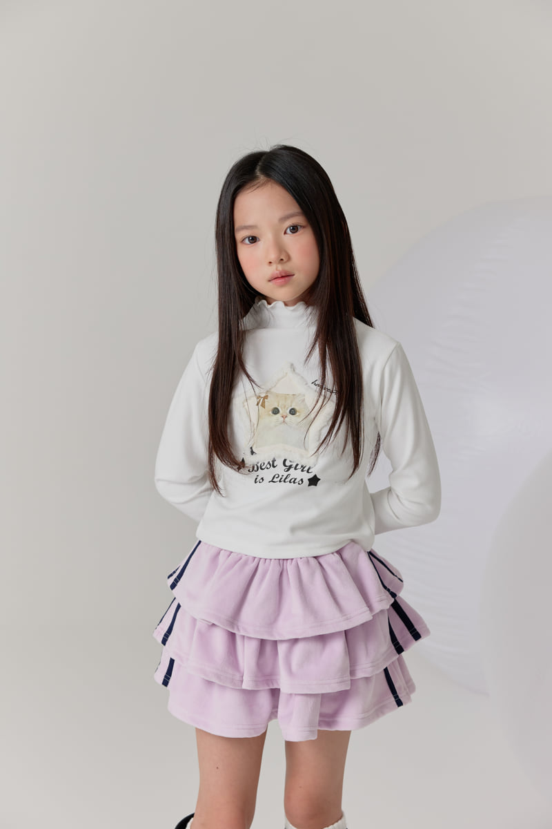 Lilas - Korean Children Fashion - #childofig - Velour Skirt - 4