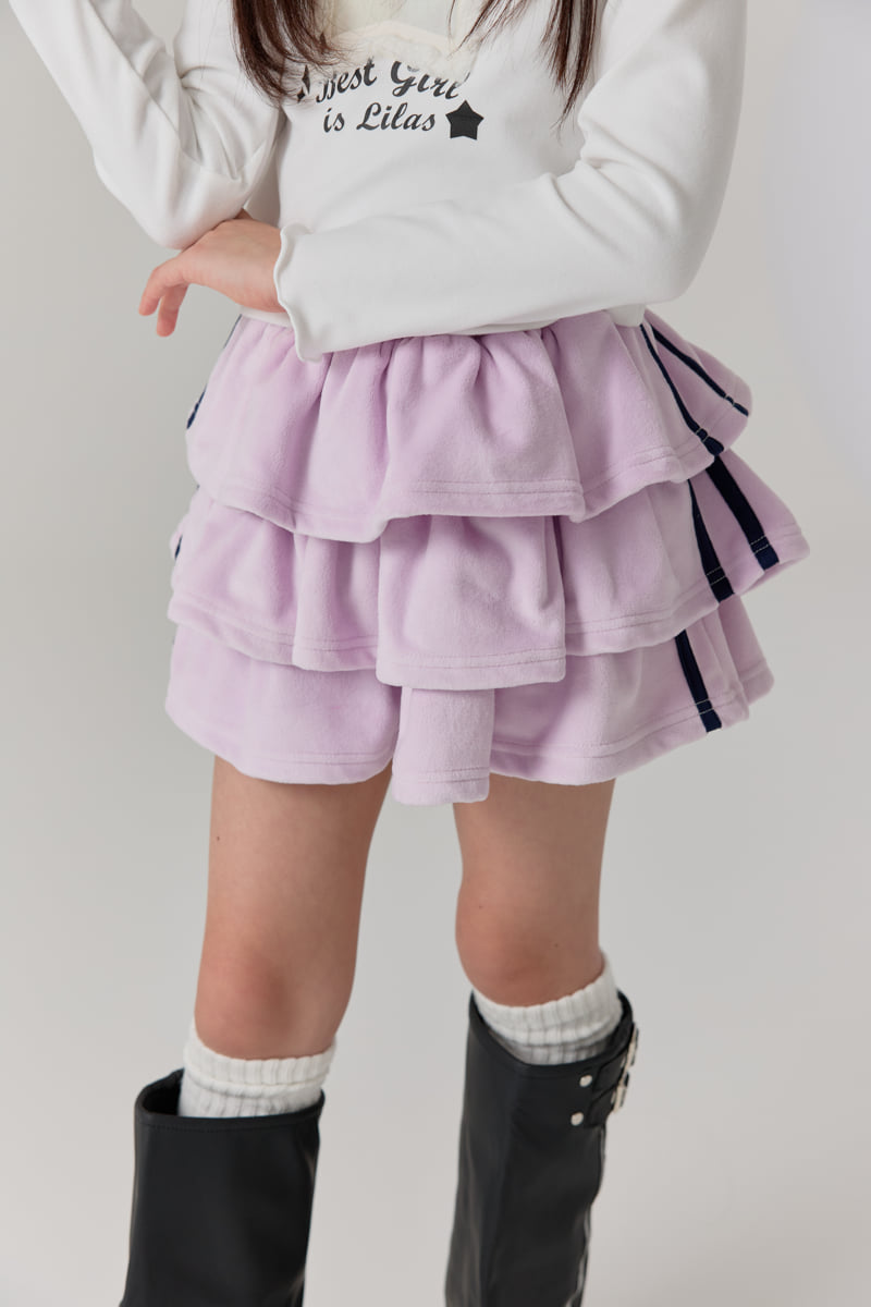 Lilas - Korean Children Fashion - #discoveringself - Velour Skirt - 6